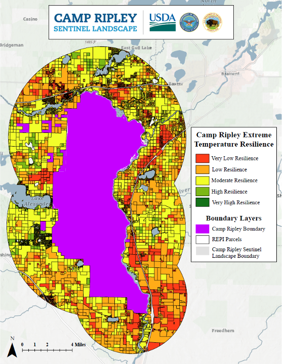 Extreme heat map