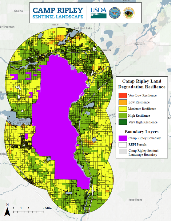 Land degradation map