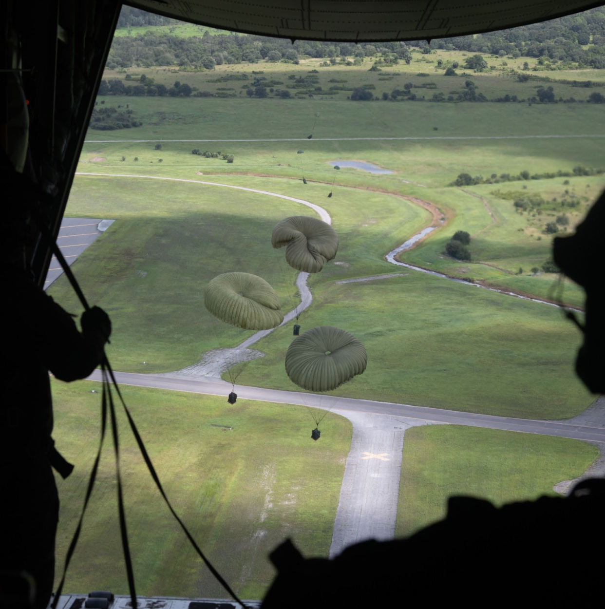 Airborne training over the Avon Park Air Force Range landscape